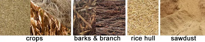 biomass materials for making wood pellets