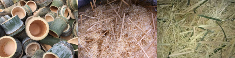 bamboo wastes sawdust