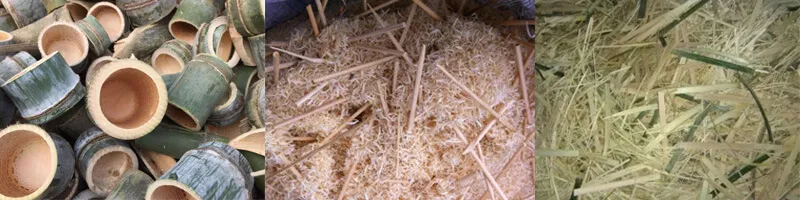 bamboo wastes sawdust