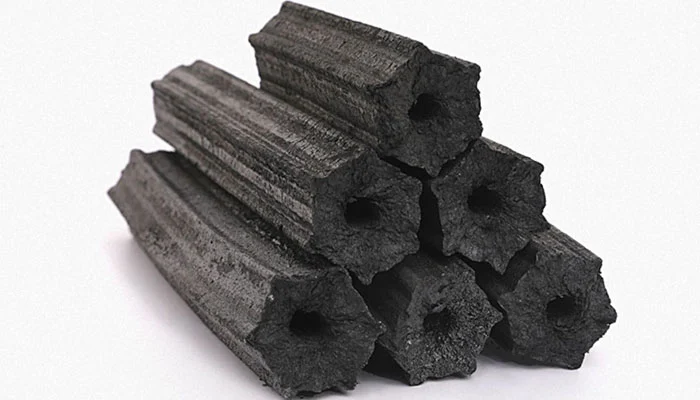woody debris charcoal briquettes